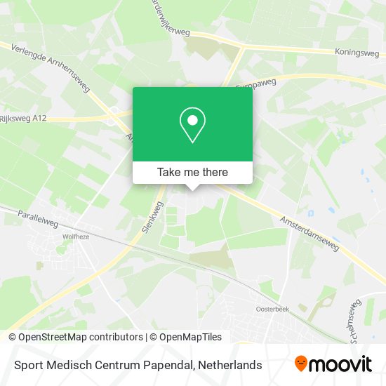 Sport Medisch Centrum Papendal map