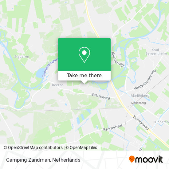 Camping Zandman map