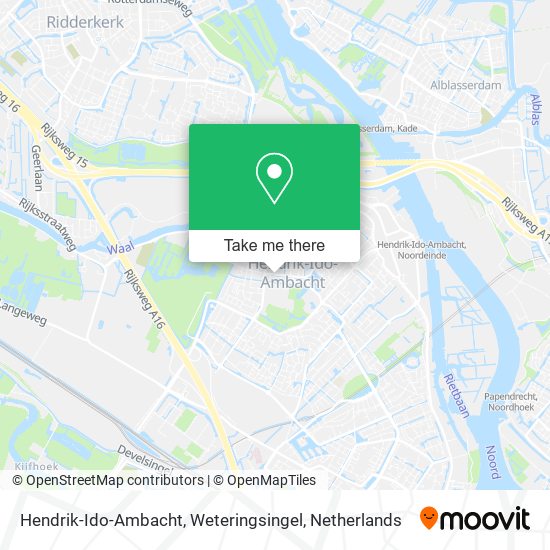 Hendrik-Ido-Ambacht, Weteringsingel map