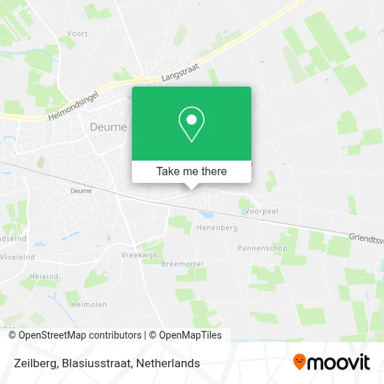 Zeilberg, Blasiusstraat map