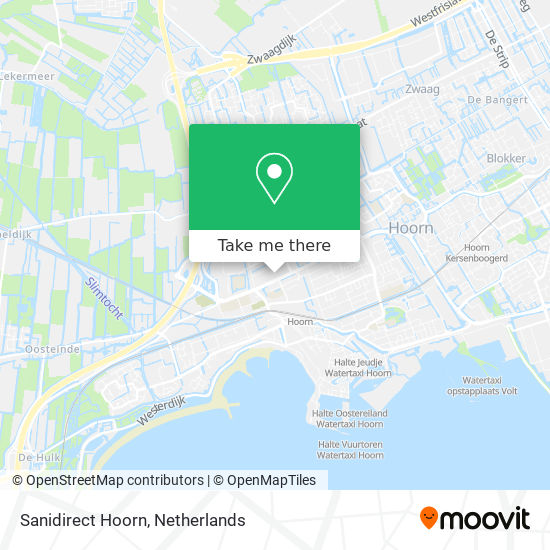 Sanidirect Hoorn map