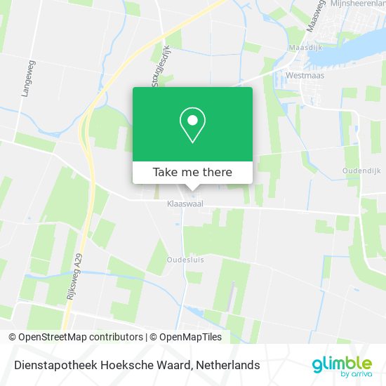 Dienstapotheek Hoeksche Waard Karte