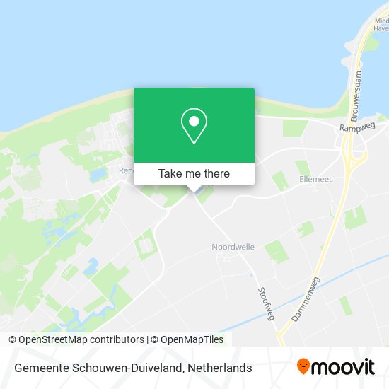 Gemeente Schouwen-Duiveland Karte