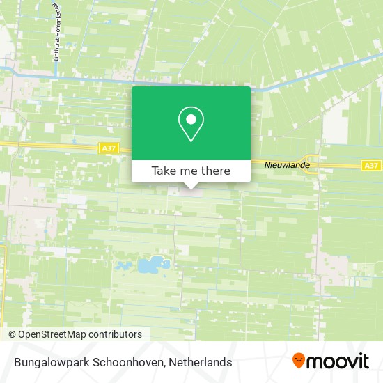 Bungalowpark Schoonhoven map