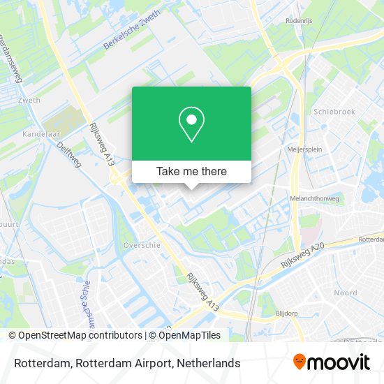 Rotterdam, Rotterdam Airport map