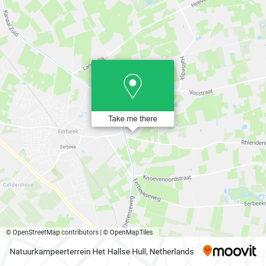 Natuurkampeerterrein Het Hallse Hull Karte