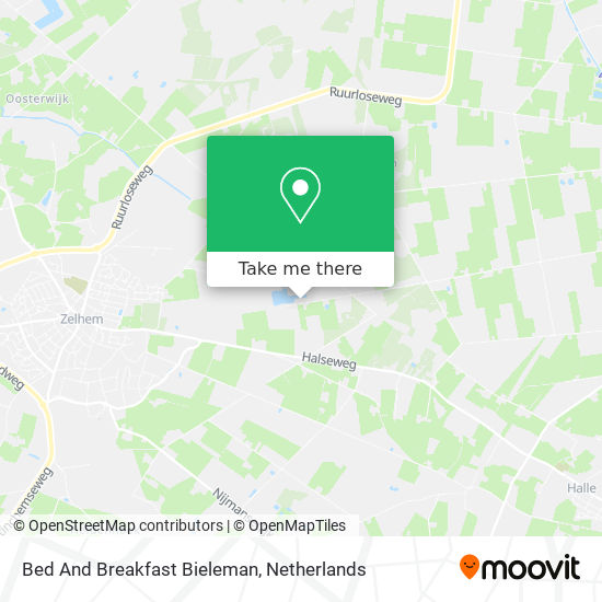 Bed And Breakfast Bieleman map