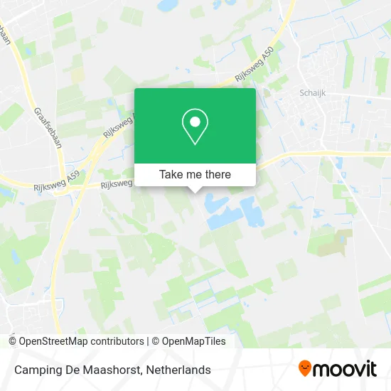 Camping De Maashorst map