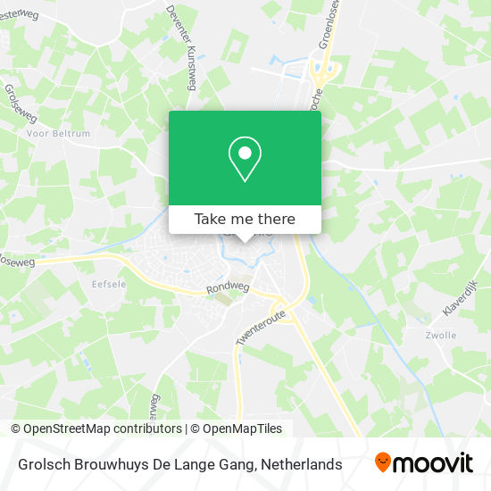 Grolsch Brouwhuys De Lange Gang map