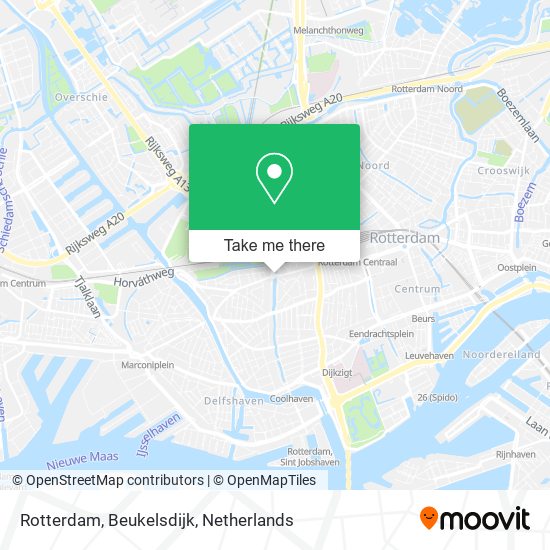 Rotterdam, Beukelsdijk map