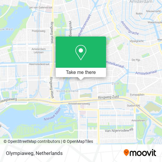 Olympiaweg map