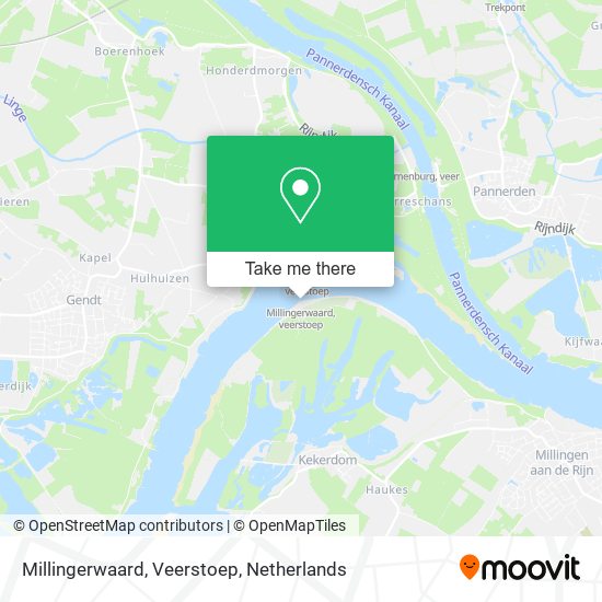 Millingerwaard, Veerstoep map