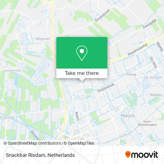 Snackbar Risdam map