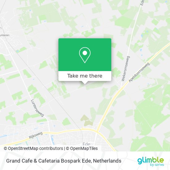 Grand Cafe & Cafetaria Bospark Ede map