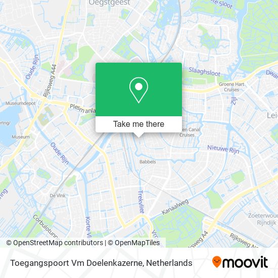 Toegangspoort Vm Doelenkazerne map