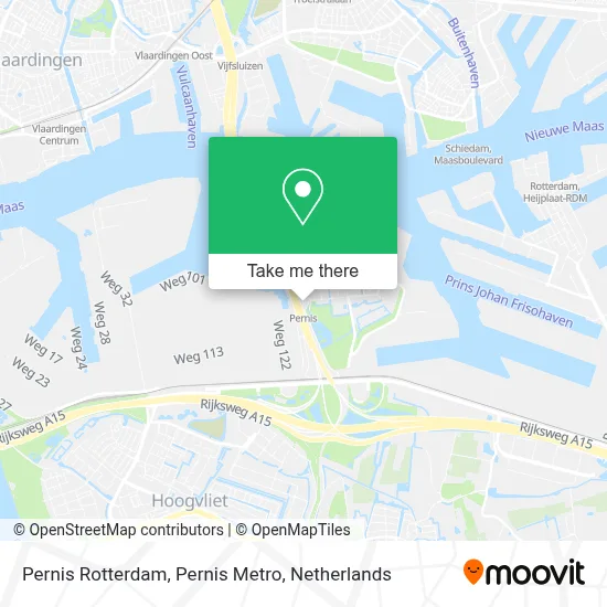 Pernis Rotterdam, Pernis Metro map