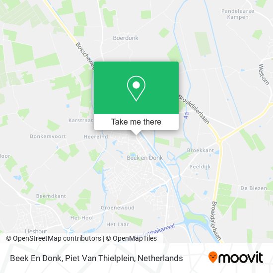 Beek En Donk, Piet Van Thielplein map