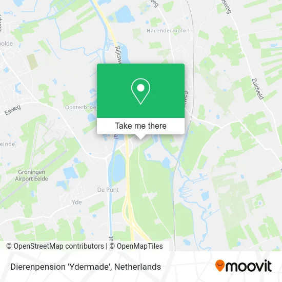Dierenpension 'Ydermade' map
