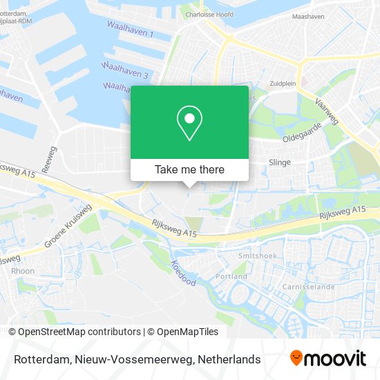 Rotterdam, Nieuw-Vossemeerweg Karte