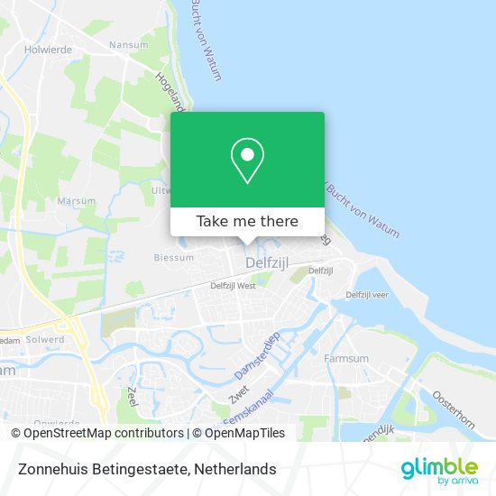Zonnehuis Betingestaete map