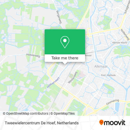 Tweewielercentrum De Hoef map