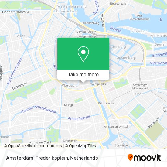 Amsterdam, Frederiksplein map