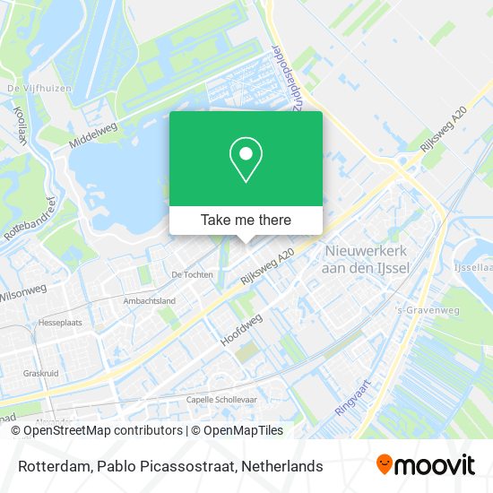 Rotterdam, Pablo Picassostraat map