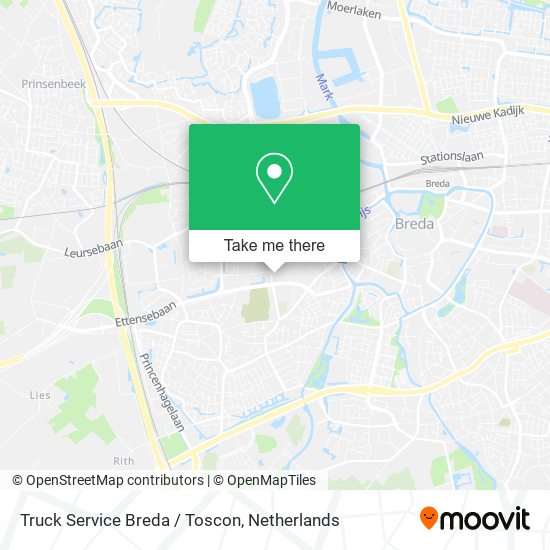 Truck Service Breda / Toscon map