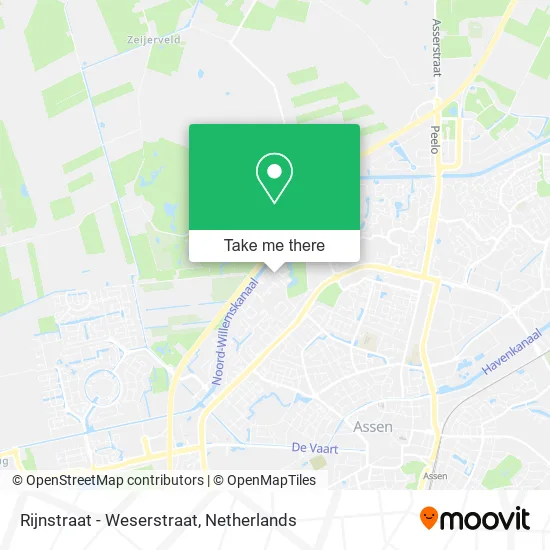 Rijnstraat - Weserstraat map