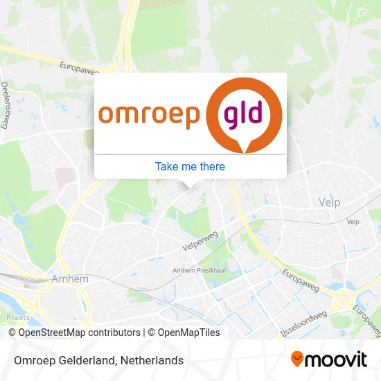 Omroep Gelderland map