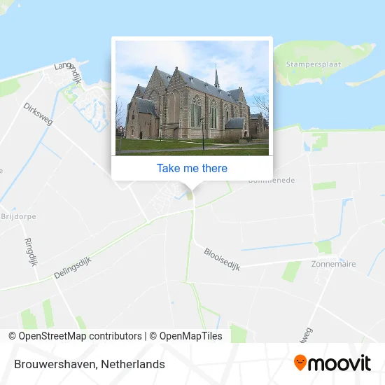 Brouwershaven map