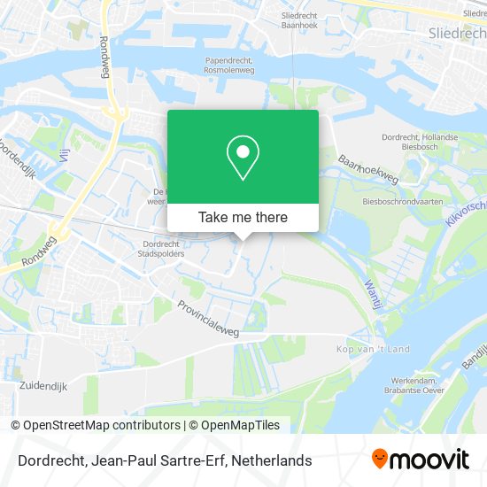 Dordrecht, Jean-Paul Sartre-Erf map