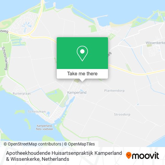 Apotheekhoudende Huisartsenpraktijk Kamperland & Wissenkerke map