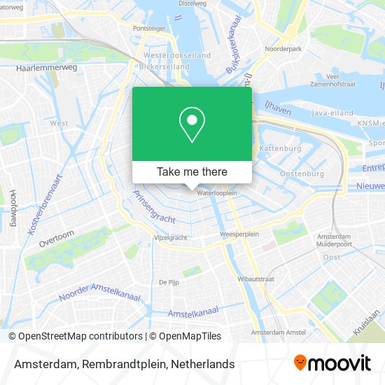 Amsterdam, Rembrandtplein map