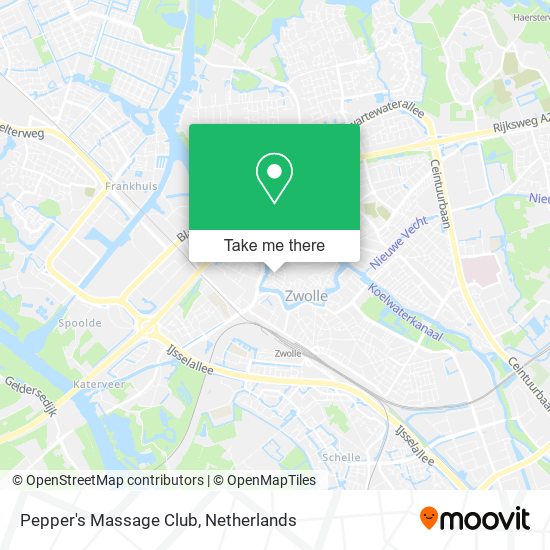 Pepper's Massage Club map