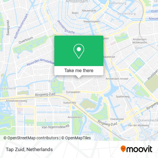 Tap Zuid map