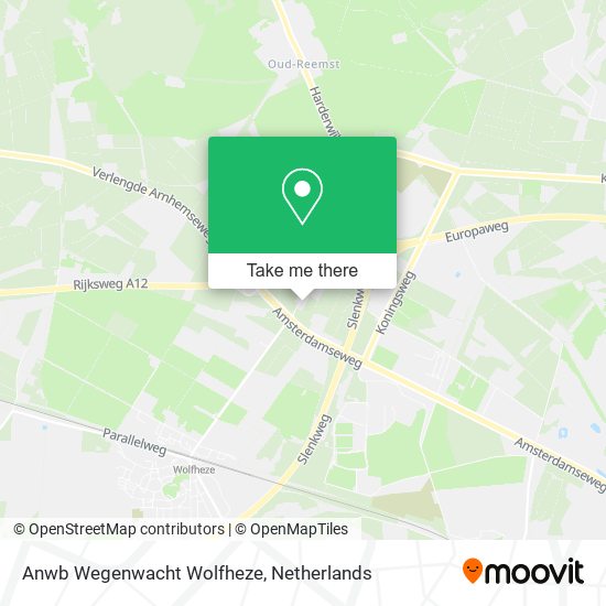 Anwb Wegenwacht Wolfheze map