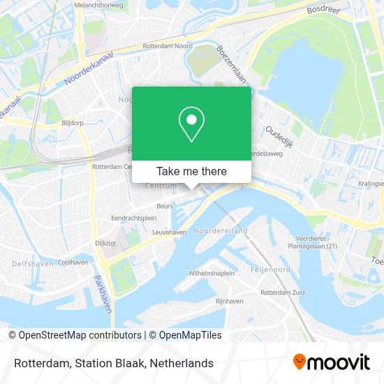 Rotterdam, Station Blaak map