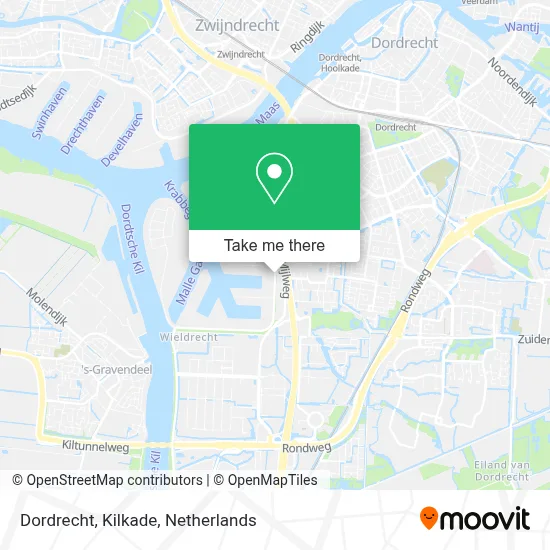 Dordrecht, Kilkade map