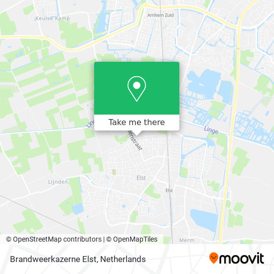 Brandweerkazerne Elst map