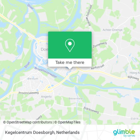 Kegelcentrum Doesborgh map