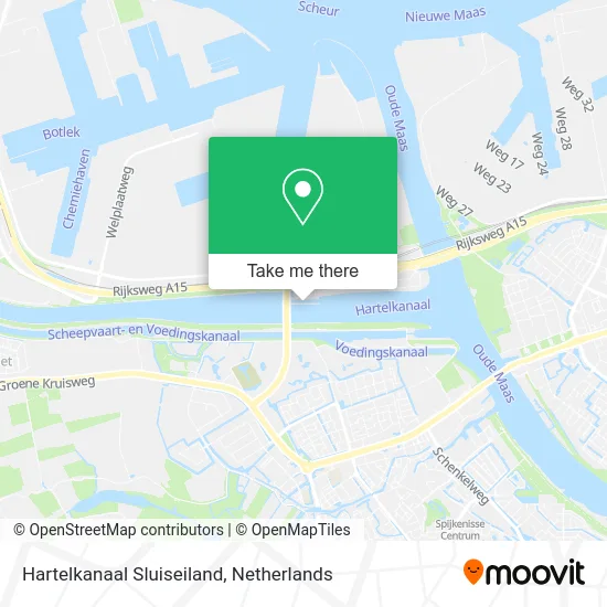 Hartelkanaal Sluiseiland map