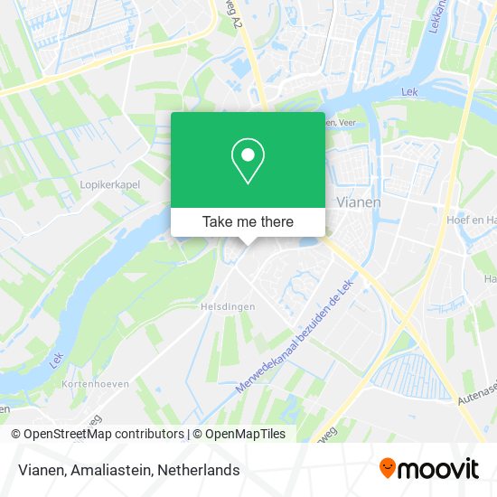 Vianen, Amaliastein Karte