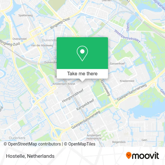 Hostelle map