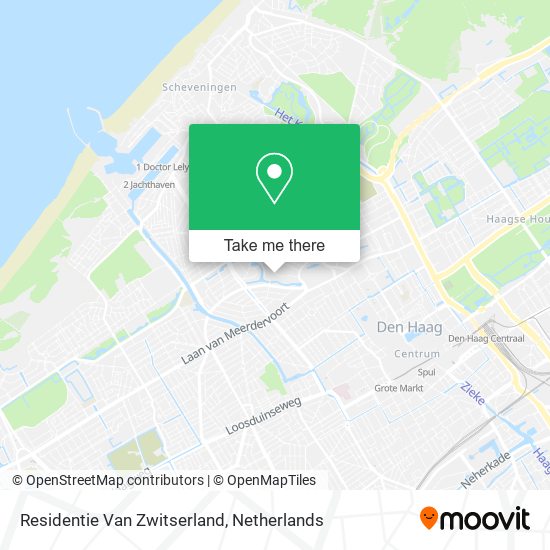 Residentie Van Zwitserland map