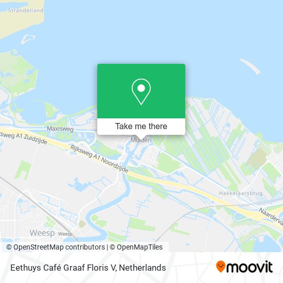 Eethuys Café Graaf Floris V map