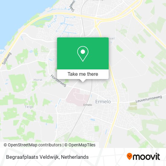 Begraafplaats Veldwijk map