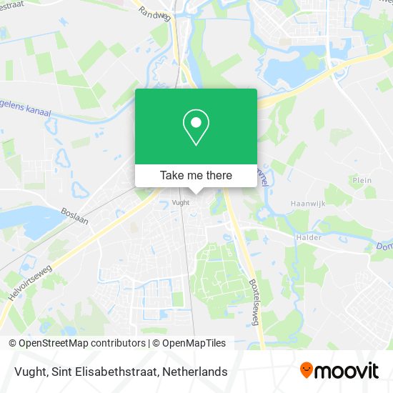 Vught, Sint Elisabethstraat map