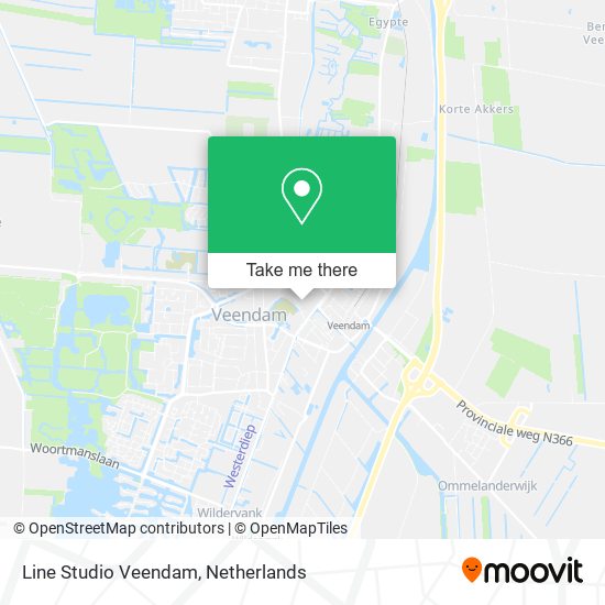 Line Studio Veendam map