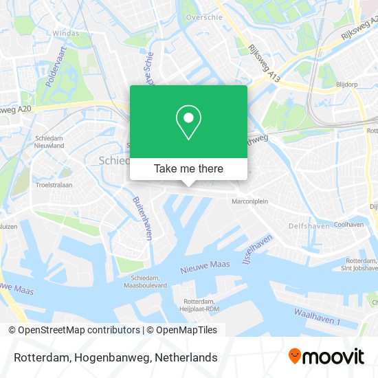 Rotterdam, Hogenbanweg map